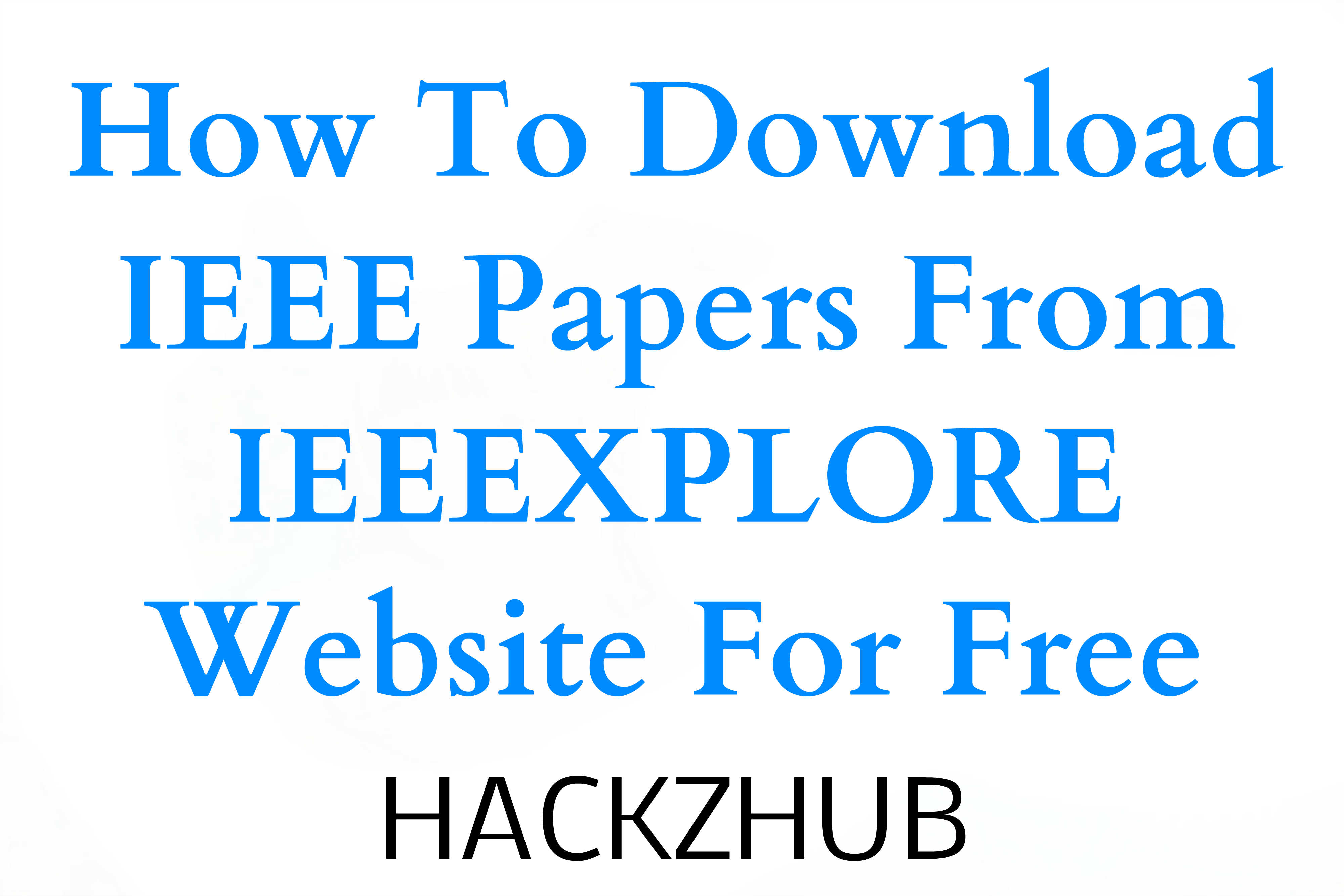 IEEE Research Papers Free Download
