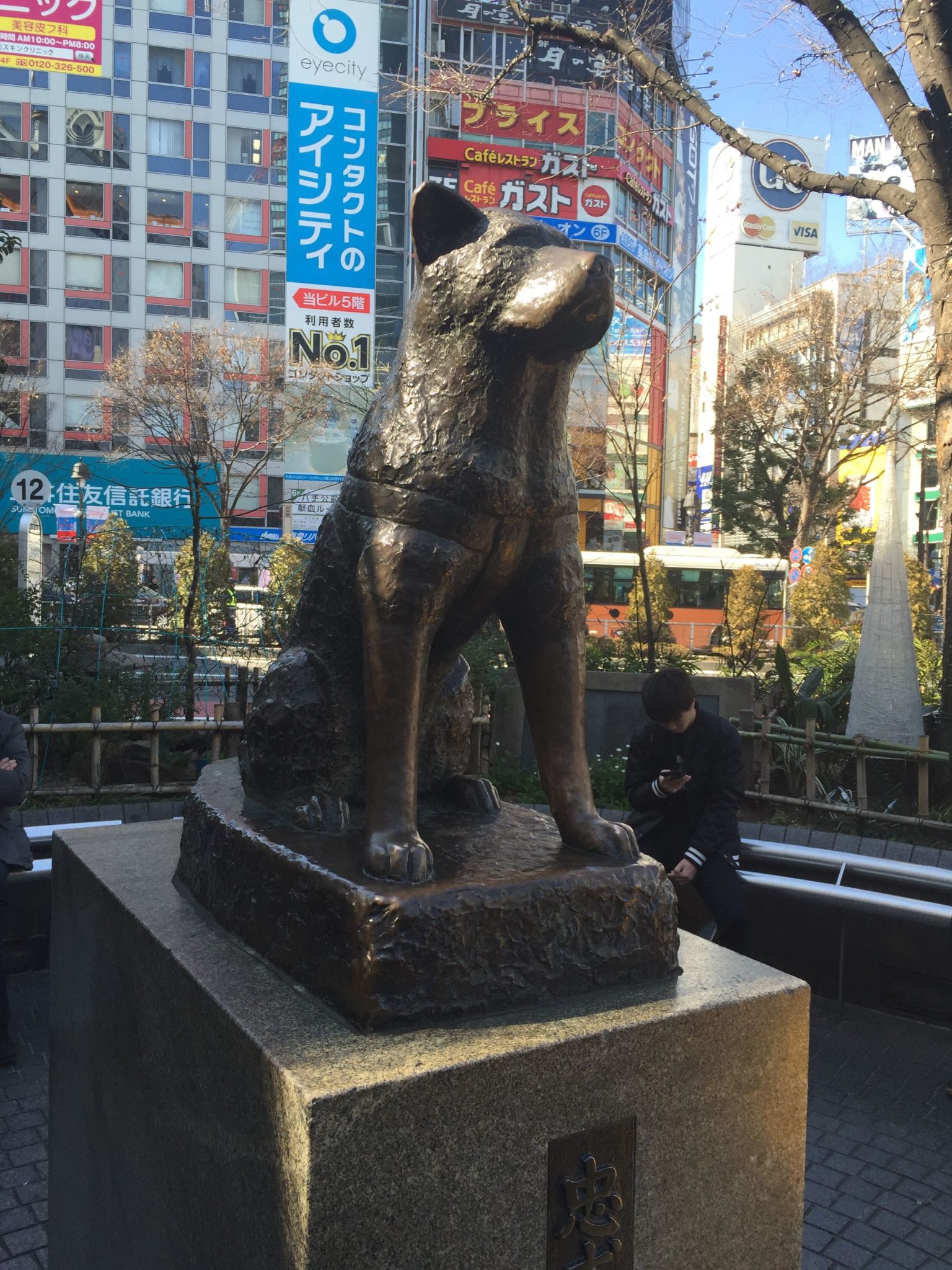 hachi statue