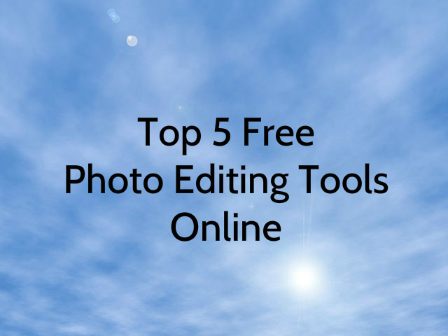 photo editing tools