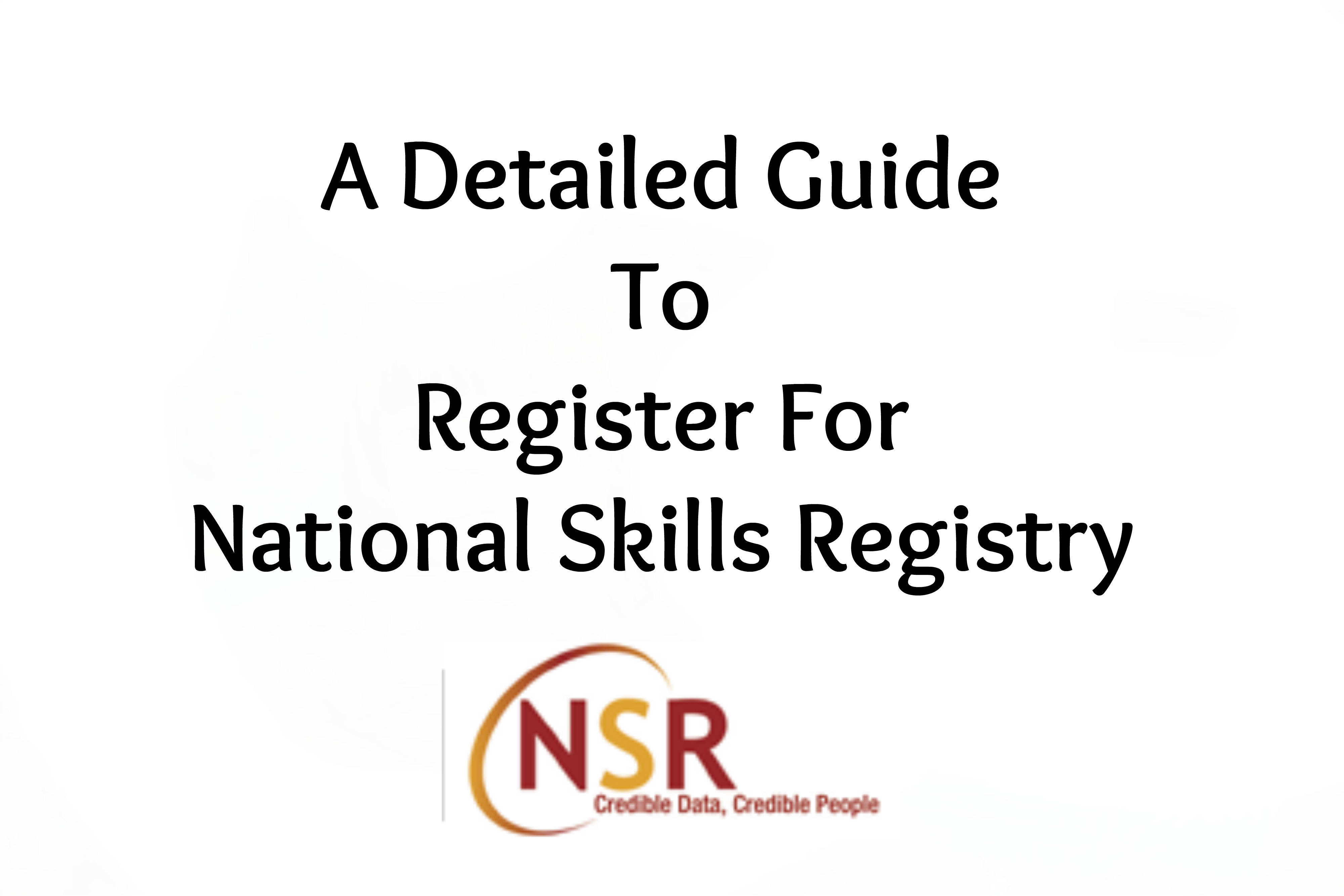 NSR - National Skills Registry