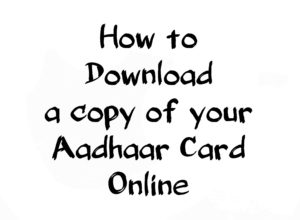 Download Aadhaar Card Online