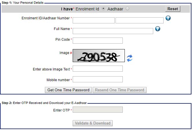 Download Aadhaar Card COPY