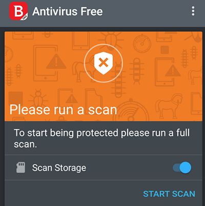 Bitdefender Antivirus App Scan