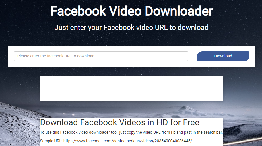 Facebook Video Downloader